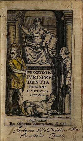 Joan. Arn. Corvini Iurisprudentia romana cl. ic. Hermanni Vulteii contracta