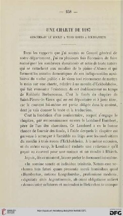 3: Une charte de 1187 : concernant le moulin à trois roues à Eckbolsheim