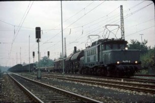 Kornwestheim Nordost Lok 194 075 Güterzug Ausfahrsignale