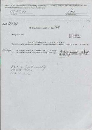 Spitaler, Rudolf Albin Waldemar