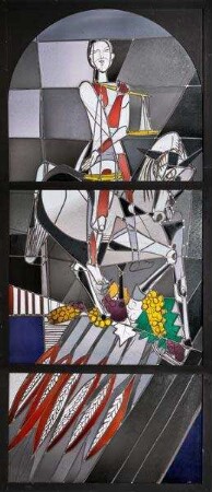Glasbild "Der Hunger" (Apokalyptischer Reiter)