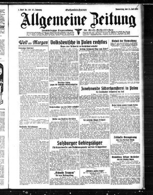 Gelsenkirchener allgemeine Zeitung. 1904-1943