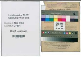 Entnazifizierung Johannes Graef , geb. 11.02.1896 (Arbeiter)