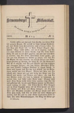 N° 3. März. 1866