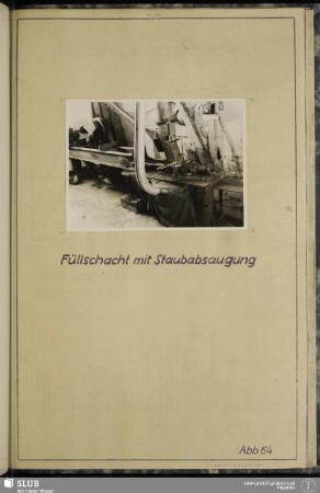 Abb. 64 Füllschacht mit Staubabsaugung