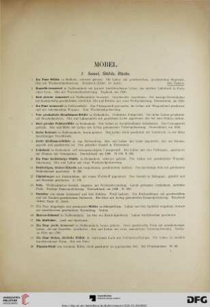 Möbel (Nr. 1-176)