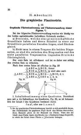 II. Abschnitt. Die graphische Planimetrie.