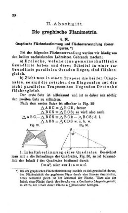 II. Abschnitt. Die graphische Planimetrie.