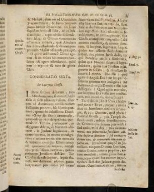 183-205, VI. De Lacrymis Christi. - VII. De Ultima Caena & Institutione Venerabilis Sacramenti.