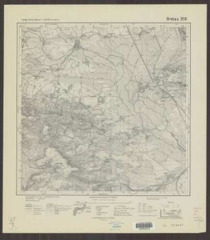 358 Ornbau ; Topographische Karte von Bayern 1:25.000 [Positionsblätter]