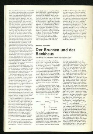 Der Brunnen und das Backhaus. Der Alltag von Frauen in einem anatolischen Dorf