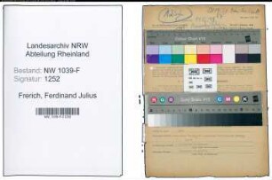 Entnazifizierung Ferdinand Julius Frerich , geb. 15.04.1907 (Forstmeister)