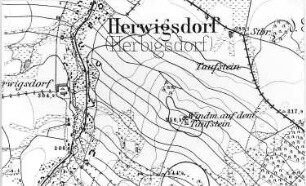Rosenbach-Herwigsdorf. Meßtischblatt, Sekt. Löbau, 1884