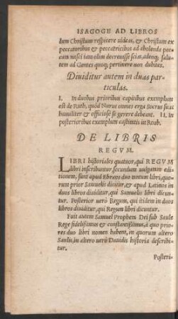 De Libris Regum.