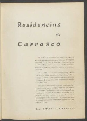 Residencias de Carrasco