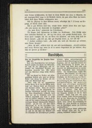 Aus der Enzyklika des Paptes Benedikt XV