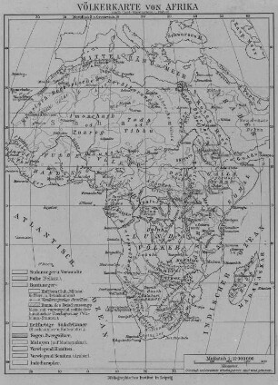 Ethnologische Karte : Ethnologische Karte Afrikas