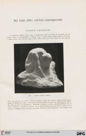 25: Dal libro d'oro dell'arte contemporanea : Naoum Aronson