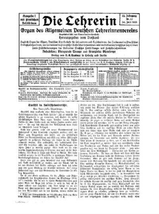 Statistik im Volksschulunterrichte