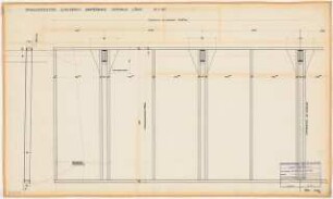 Stadttheater (später: Heinz-Hilpert-Theater), Lünen: Vordach Eingangsfassade. Grundriss 1:10