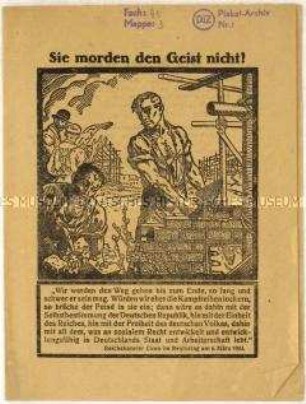Flugschrift gegen die Ruhrbesetzung