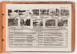 Albumblatt 35 mit Angebotsserie "Reisen des Norddeutschen Lloyd-Bremen. Nach den skandinavischen Hauptstädten und über die Ostsee"