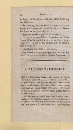 Die teutschen Bundesstaaten