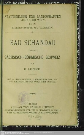 Bad Schandau und die sächsische-böhmische Schweiz