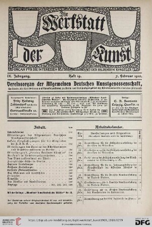 Heft 19 (7. Februar 1910)