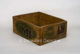 Kiste für "IMI - Waschmittel" der Firma "Henkel"