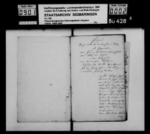 Vermögensübergabe des Johann Kromer in Jungnau an seinen Sohn Gregor Kromer