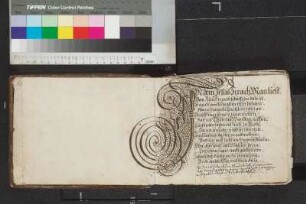 Widmungsgedicht; Notiz von Bibliothekar Kräuter