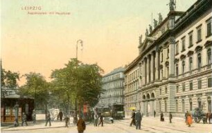 Leipzig: Augustusplatz mit Hauptpost