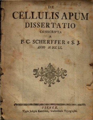 De cellulis apum