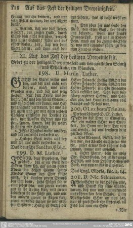 XI. Auf das Fest der heiligen Dreyeinigkeit