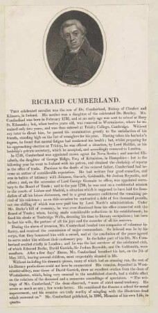 Bildnis des Richard Cumberland