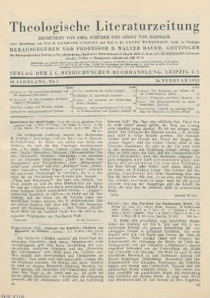 66-68 [Rezension] Roller, Otto, Das Formular der paulinischen Briefe