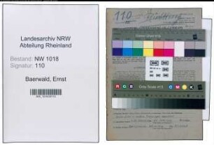 Entnazifizierung Ernst Baerwald , geb. 18.06.1899 (Justizangestellter)
