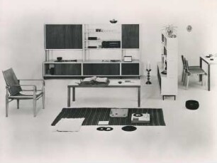 Bofinger Wohnzimmer aus Einzelteilen des An- und Aufbauprogramms "M 125" von Hans Gugelot