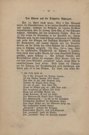 Der Sturm auf die Düppeler Schanzen