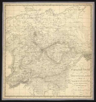 Orographische Übersicht von Teutschland