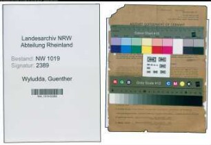 Entnazifizierung Guenther Wyludda , geb. 01.06.1910 ()