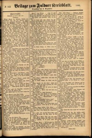 Zweite Ausgabe vom Dienstag, den 01. Dezember 1896.