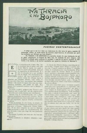 Na Thracia e no Bosphoro : Páginas contemporâneas