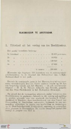 A. Uittreksel uit het verslag van den Hoofddirecteur