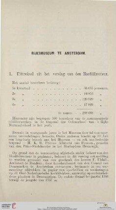 A. Uittreksel uit het verslag van den Hoofddirecteur