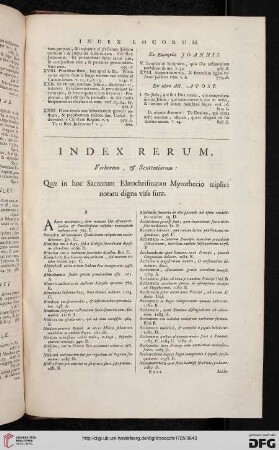Index rerum, verborum, & sententiarum