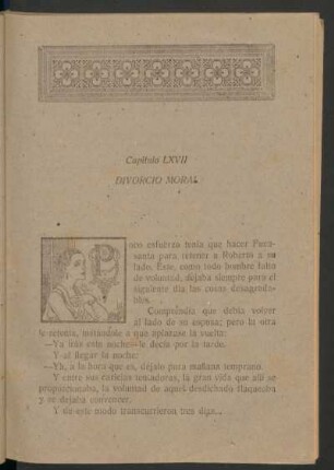 Capítulo LXVII - Divorcio moral