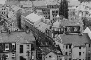Quartier in der Neustadt (?) von oben gesehen