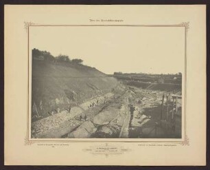 13. Durchstich bei Landwehr km 85,5 Blick nach Osten. - November 1890.